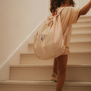 Рюкзак пляжный Mrs. Ertha "Net Unique Dots Koala", шоколадная крошка